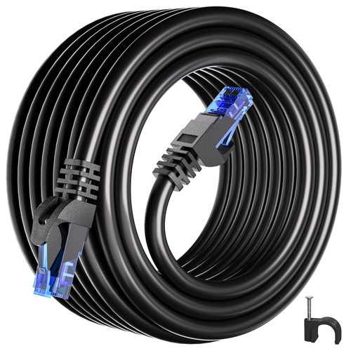 LAN Kabel 30 meter Cat 6 Netzwerkkabel 30m Outdoor Indoor Lang RJ45 Ethernet ...