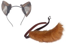Twisted Wonderland Cosplay Costume Savanaclaw Ruggie Bucchi Ears Tail With Belt