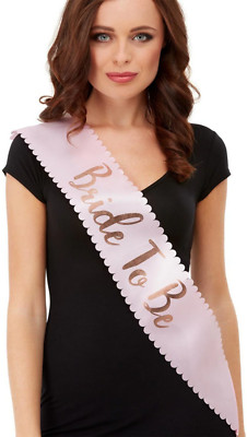 Smiffys Hen Night Braut Bei Pink & Roségold Hen Party Schärpe 27358