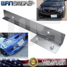 Nuevo JDM Plata Universal Parachoques Delantero Placa de Matrícula Soporte Soporte Barra