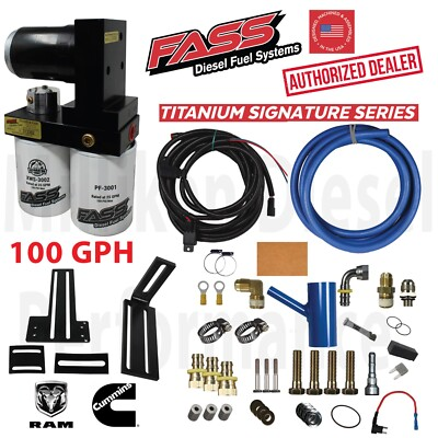 #ad FASS Titanium 100GPH Fuel Lift Pump System Fits 98.5 04 Dodge Ram Cummins Diesel $669.00