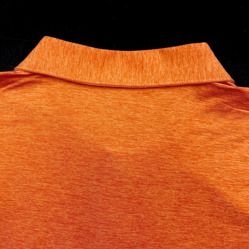 Peter Millar Crown Sport Summer Comfort Striped Polo Shirt Orange Large - 第 6/6 張圖片