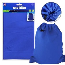 90x60cm Large Laundry Bag Travel Camping Gym Drawstring Non Woven Dirty Clothes