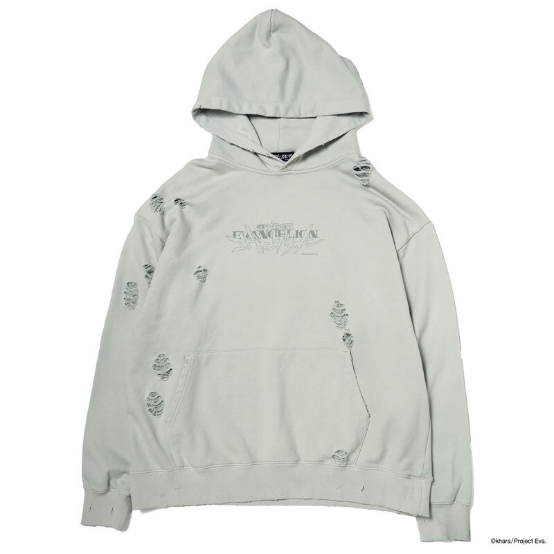 EVANGELION STORE EVANGELION : 95 Parka Hoodie 100% Cotton BLACK