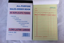 10 Pack Sales Order Books Receipt Set Wholesale 50 Duplicate Carbonless Forms