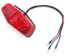 Lucas Retro Led Tail Light Red Taillight Stop Brake Assembly Triumph Bsa Norton