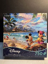 Disney Thomas Kinkade CEACO 750-Piece Tropical Island Jigsaw Puzzle Complete