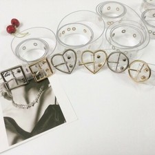 Damen Transparent Klar Gürtel Plastik Bund Herz Rund Quadratisch Schnalle Dekor