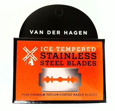Van Der Hagen 5-Pack Premium Teflon Coated Ice Tempered Stainless Steel Blades