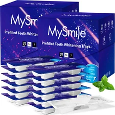 MySmile 2Pack 28pc Prefilled Teeth Whitening Trays Kit - 12%HP Whitening Gels