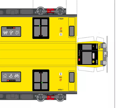 Bastelbögen Berliner U-Bahn BR HK JK als Kartonmodell Papiermodell