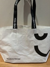 New Nordstrom Reusable Recycled Shopping Tote in Black & White