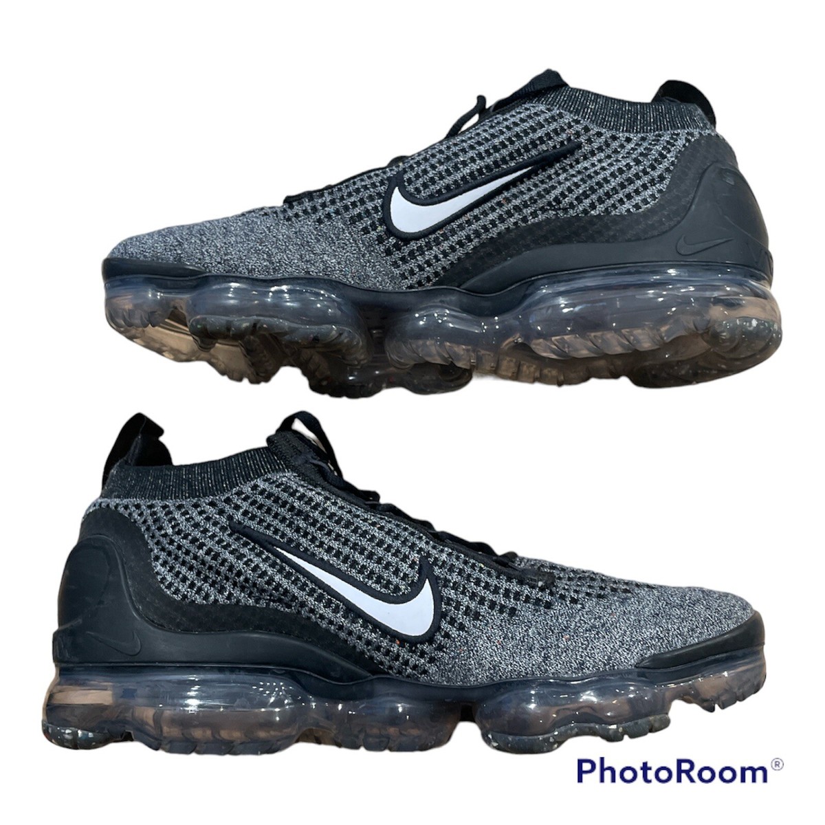 Nike Air VaporMax Flyknit Oreo Black Gray Mens Size 11.5 Tennis Shoes DC9394-001 NIKE AIR VAPORMAX 2021 FK BLACK / WHITE - ANTHRACITE DC9394  main image 3