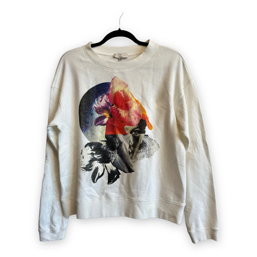 Essentiel Antwerp Cotton Graphic Sweatshirt Colorama Crewneck Size 3 Large  | eBay