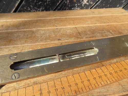 Antique WW1 period /|\ Alfred Harper Wood + Brass 15 in.Spirit Level +other (M - Picture 16 of 24