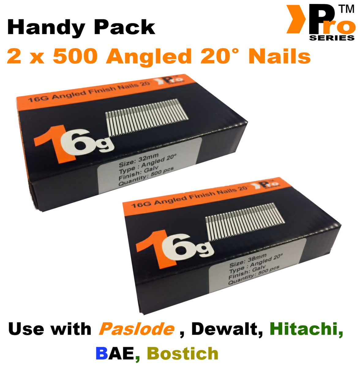 Galvanized Finish Dewalt 16 Gauge Angled Finish Nails Dewalt 16