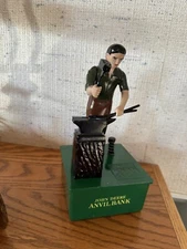 JOHN DEERE COLLECTIBLE  Animated Blacksmith Anvil Bank