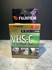 FUJIFILM VHSC VIDEO CASSETTE 2 PACK 30vSP 90 EP TC30 NEW SEALED