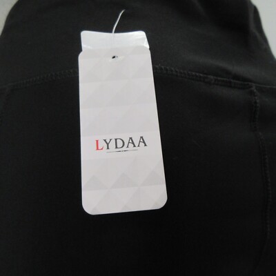 Leggings Capri da donna in vita con elastico morbido floreale nero