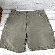 Carhartt B147 LBR Shorts Mens 40 workwear casual utility Light brown 9" inseam