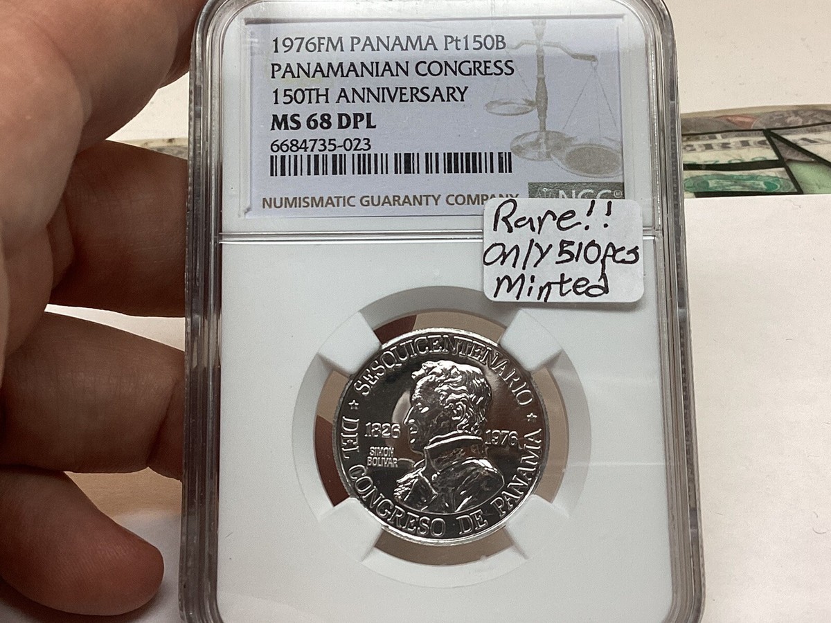 プラチナ貨幣　サイモン　バルボア　150 150 Balboas (Panamá Congress) - Panama – Numista