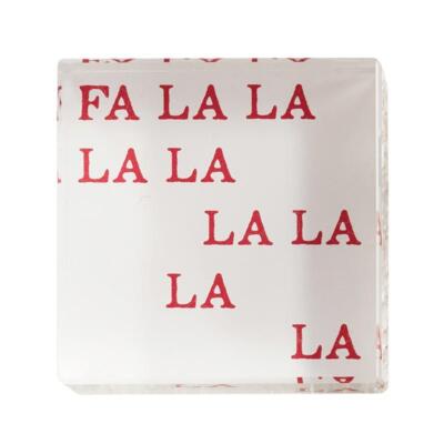 Fa La La Face to Face Mini Lucite Block Size 2in SQ Pack of 4
