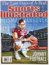 Johnny Manziel Signed 2013 Sports Illustrated Magazine w/ No Address Label (BAS)