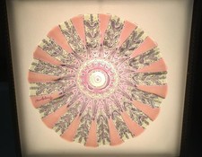 Higgins Studio Fused Glass Bowl Internal Signature 7" W x 1.25" H