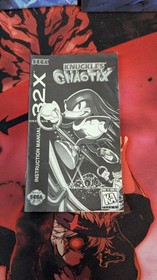 Knuckles' Chaotix (Sega Genesis 32X, 1995) Complete CIB - Tested Working 