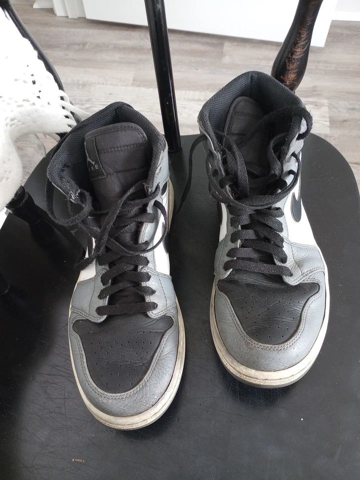 Talla 9 - Air Jordan 1 Retro Alto Raro Aire - Gris Frío Foto 3 de 4