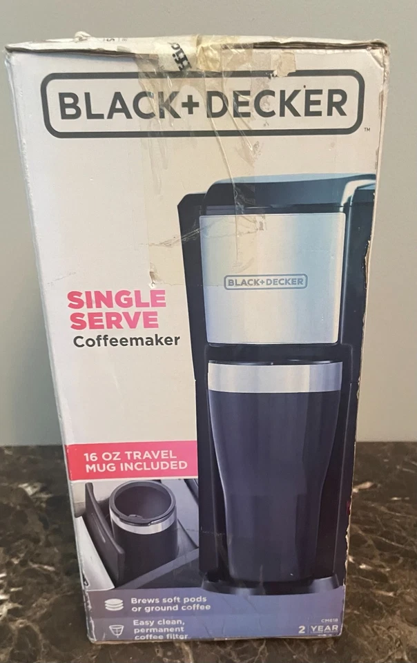 BLACK+DECKER SINGLE SERVE COFFEE MAKER 16 OZ  TRAVEL  MUG INCLUDED. - Image 2 of 4