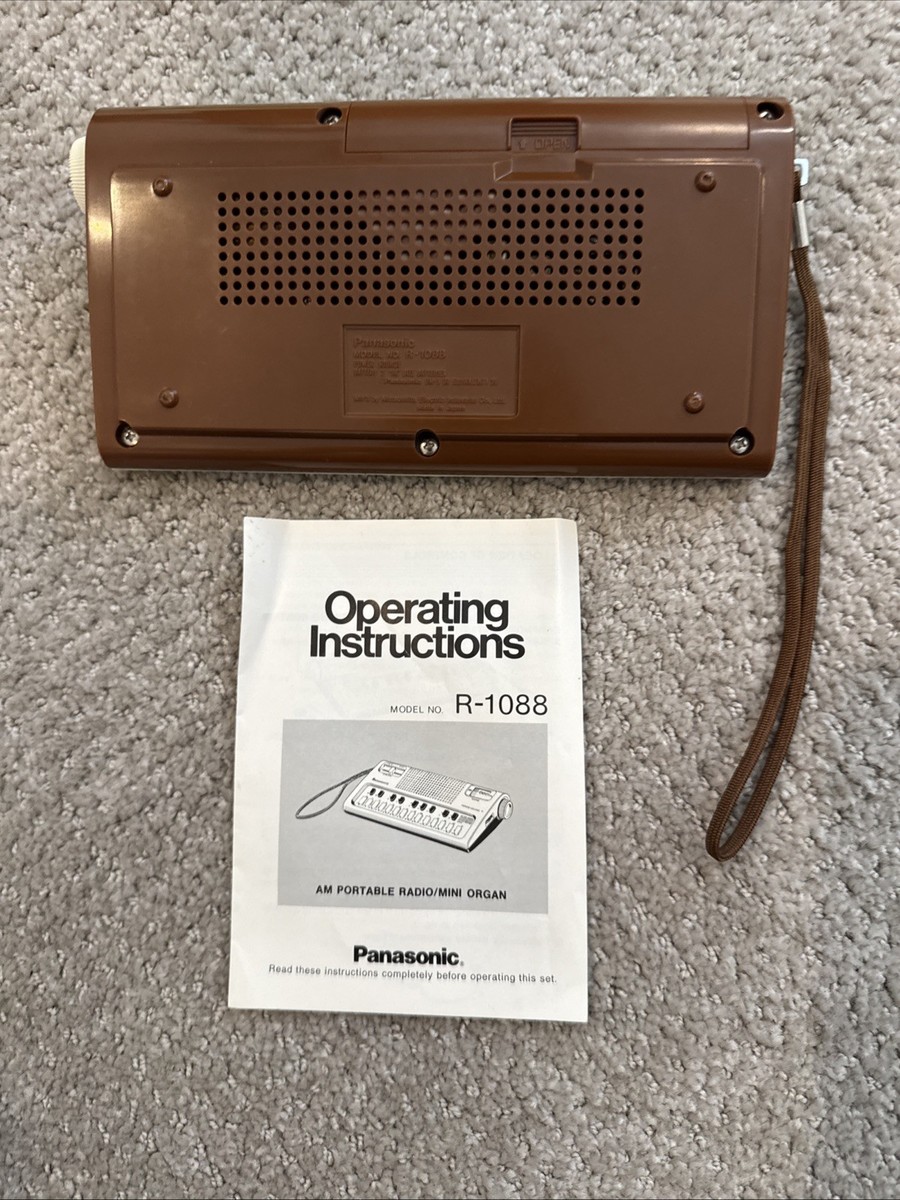 Ntional 松下電器 R-1088 オルガン ラジオ ポータブル AMラジオ National R-1088 Mini-Organ AM Radio – Future Forms