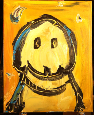 Original Oil Wall Art Paintings Stetched Canvas Impessionist Kazav .