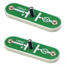 Pack of 2 Snap Circuits 6SCC4 Replacement Capacitor 100uF