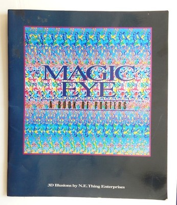 Magic Eye Book of 8 Posters Complete 3D optical illustions 3 dimensional art SC