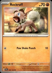 Rockruff 089/162 Temporal Forces Common NM Pokemon TCG