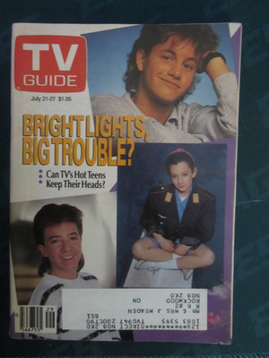 TV Guide Jul 1990 Kirk Cameron David Faustino Married with Children RARE Canada