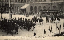 Royal Procession Brussels Belgium vintage postcard c173