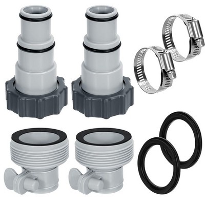 Pool Hose Adapter A & B for 1.25 and 1.5 Inch Hoses, Pool Hose Conversion Kit...