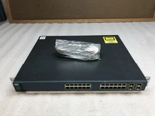 Cisco Catalyst 3560 Series 24 Port Gigabit Switch WS-C3560G-24TS-S w/ Rack Ears