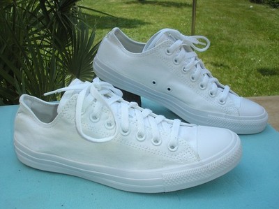 Original CONVERSE Chucks Taylor Sneaker LO, Gr. 42,5, Weiß, TOPP