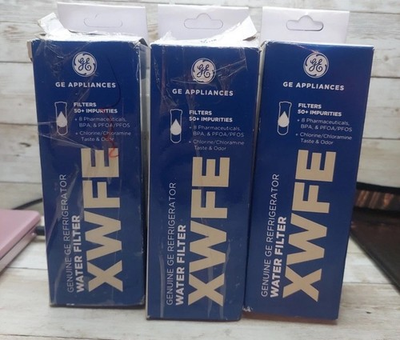 #ad #ad Genuine GE XWFE Refrigerator Water Filter w c 3 Pack $68.71