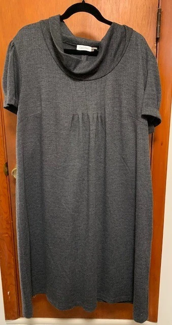 Calvin Klein Dress Women’s 22W Gray Knee Length Sheath Classic Career - Image 3 of 4