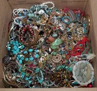 Vintage/Retro/Modern Costume Scrap/Upcycle Grab Jewelry Lot (BOX C) ~ 17.4 LBS