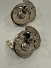 Vintage MODERNIST cufflinks SAM KRAMER sterli...