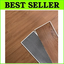 Natural Light Wood Grain Peel and Stick Tiles - Scratch-Resistant and Durable
