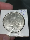 1927-D Denver Mint Silver Peace Dollar $1 No Reserve VF Nice Coin