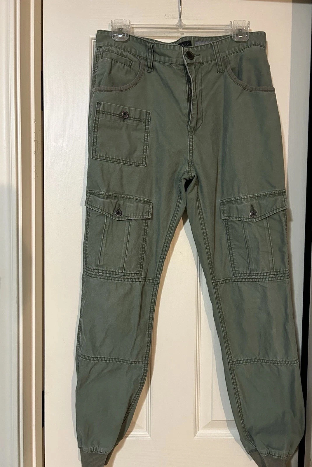 Aeropostale Men’s Cargo Jogger Pants Size 30 Olive Green Casual