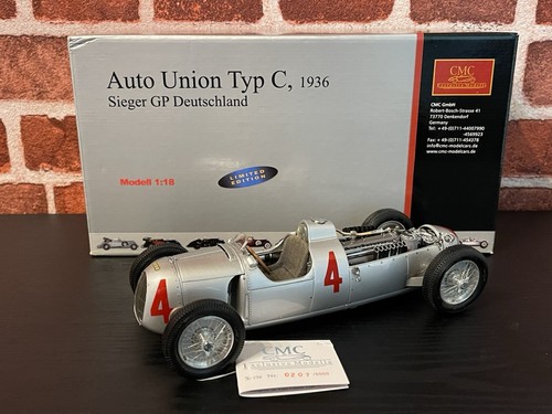 1/18 CMC Auto Union Typ C 1936 Sieger GP Deutschland #4 M-037 - Bild 5 von 10