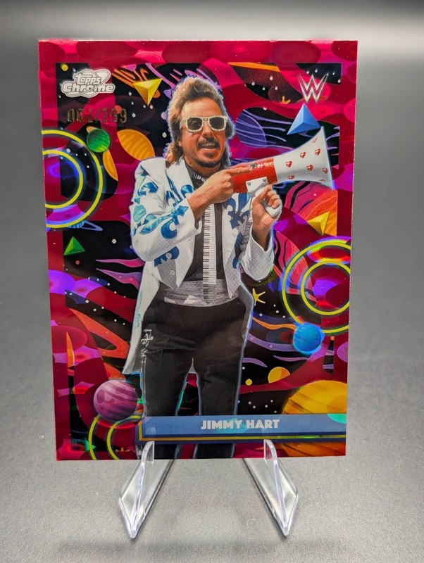2026 Topps Cosmic Chrome WWE - Jimmy Hart - Magenta Cosmos Refractor /299